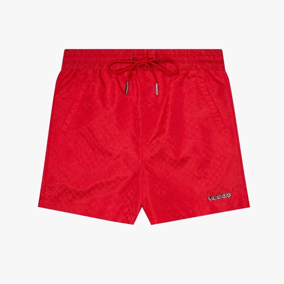 Valabasas Nylon Shorts Signature Script red xl‎ NWT in packaging